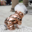 Glossy Outdoor Puffer Dog Jacket for Winter
