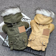 Military Style Outdoor Dog Jacket for Winter